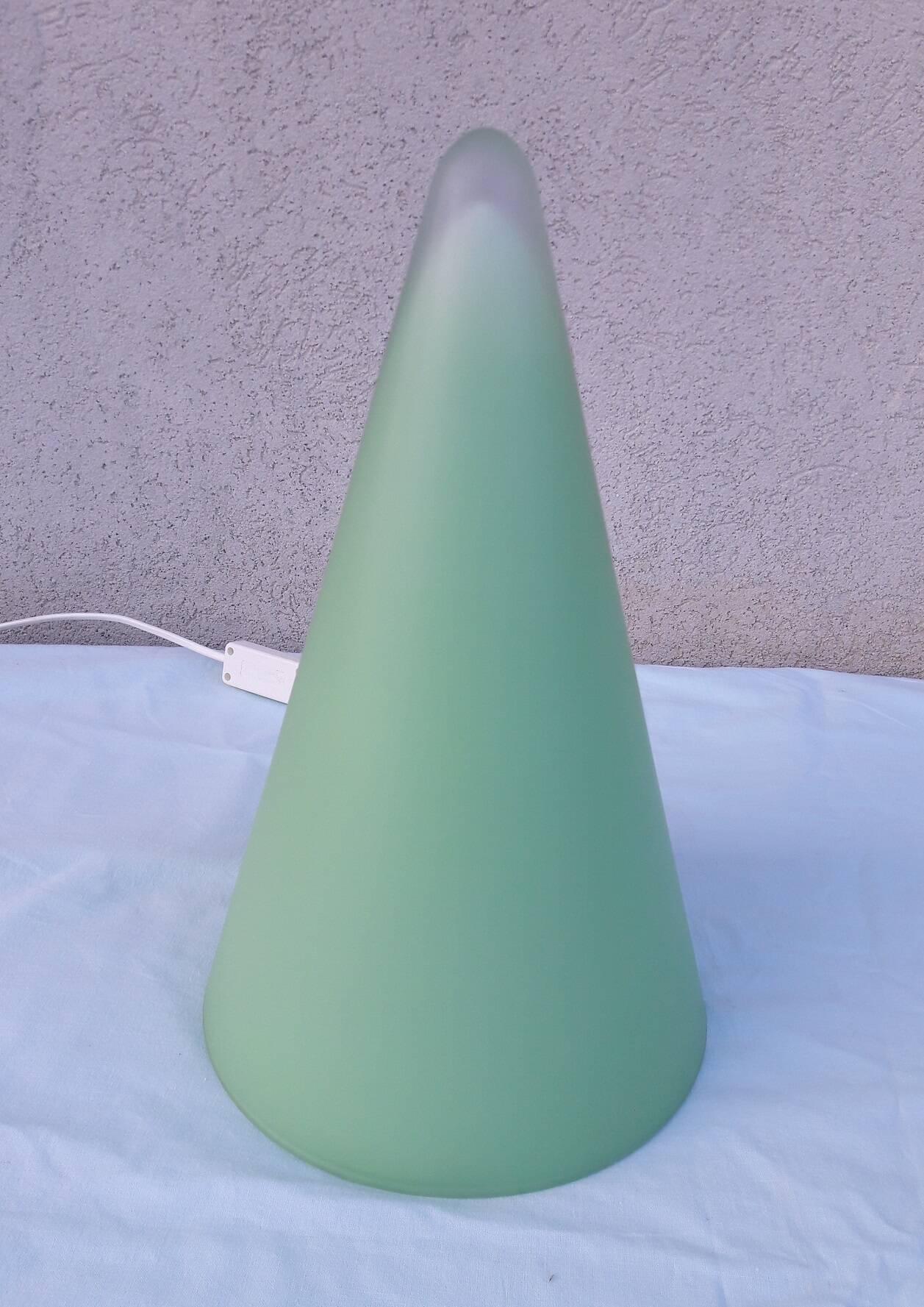 Green "teepee" lamp