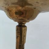 Pair brass and glass chandeliers