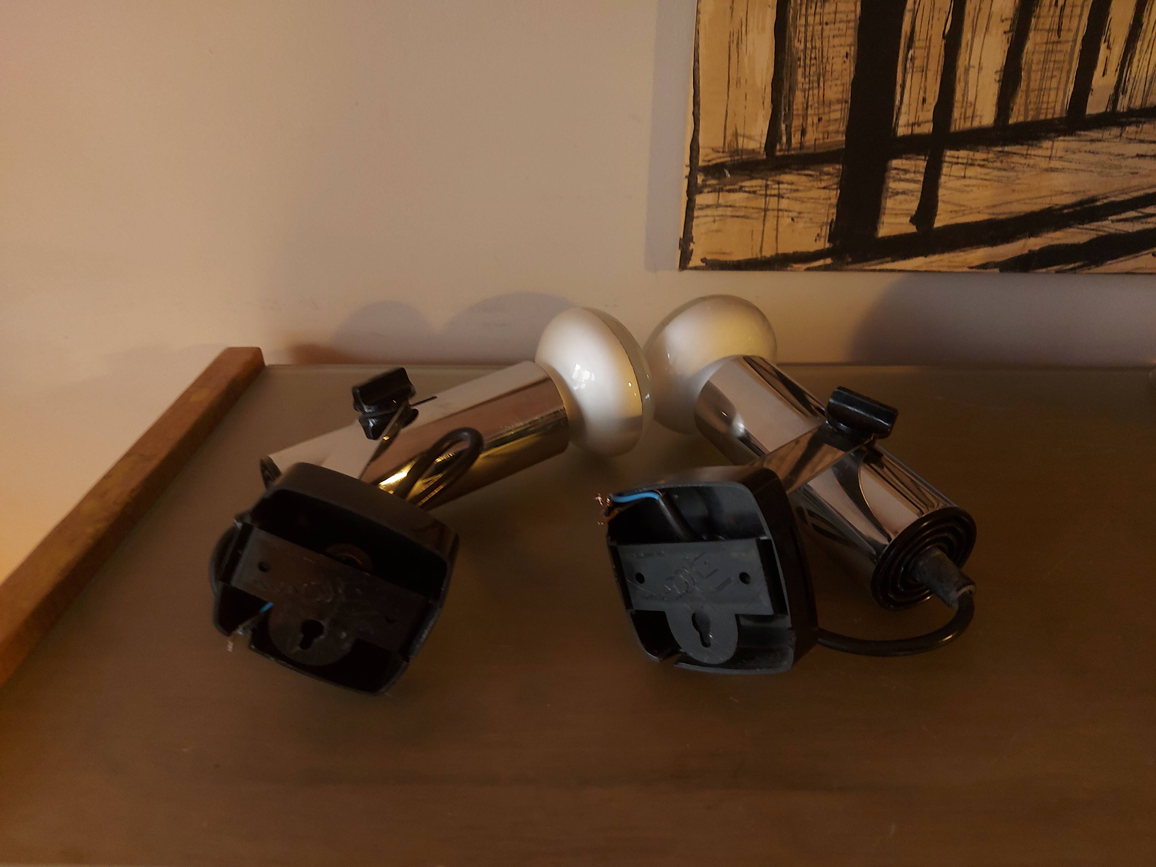 Two vintage Targetti spotlights