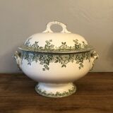 Soup pot in antique earthenware