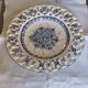 PORTUGUESE PORCELAIN / HAND-PAINTED BOWL AND FOOTED DISH