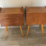 Pair of bedside feet compass 1960