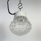 Vintage White Porcelain Pendant Light, 1970s