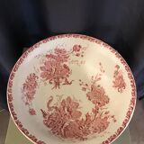 Toilet bowl old décor faience anemones