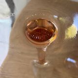 set of 6 vintage pink luminarc champagne flutes