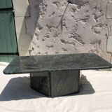 Coffee table in gray green marble