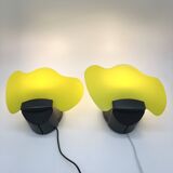 Pair of modernist wall lights "Laguna Light" - Italy, 1980s