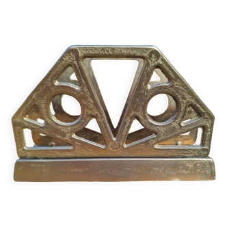 Porte lettre en bronze ancien, art déco, en très bon état