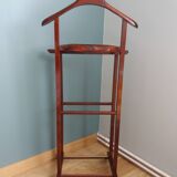 Night stand with two clothes racks