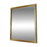 Antique gilded mirror with pearl and gold leaf.