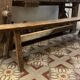 Old farmhouse bench in solid oak