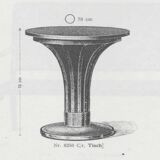 Rare vase table Otto Prutscher no. 8350 by Thonet