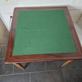 Old mahogany game table