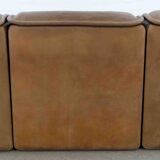 Modular De Sede Sofa DS-12 in cognac leather, 70s