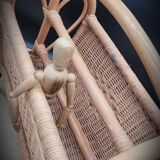 Rattan heart review holder