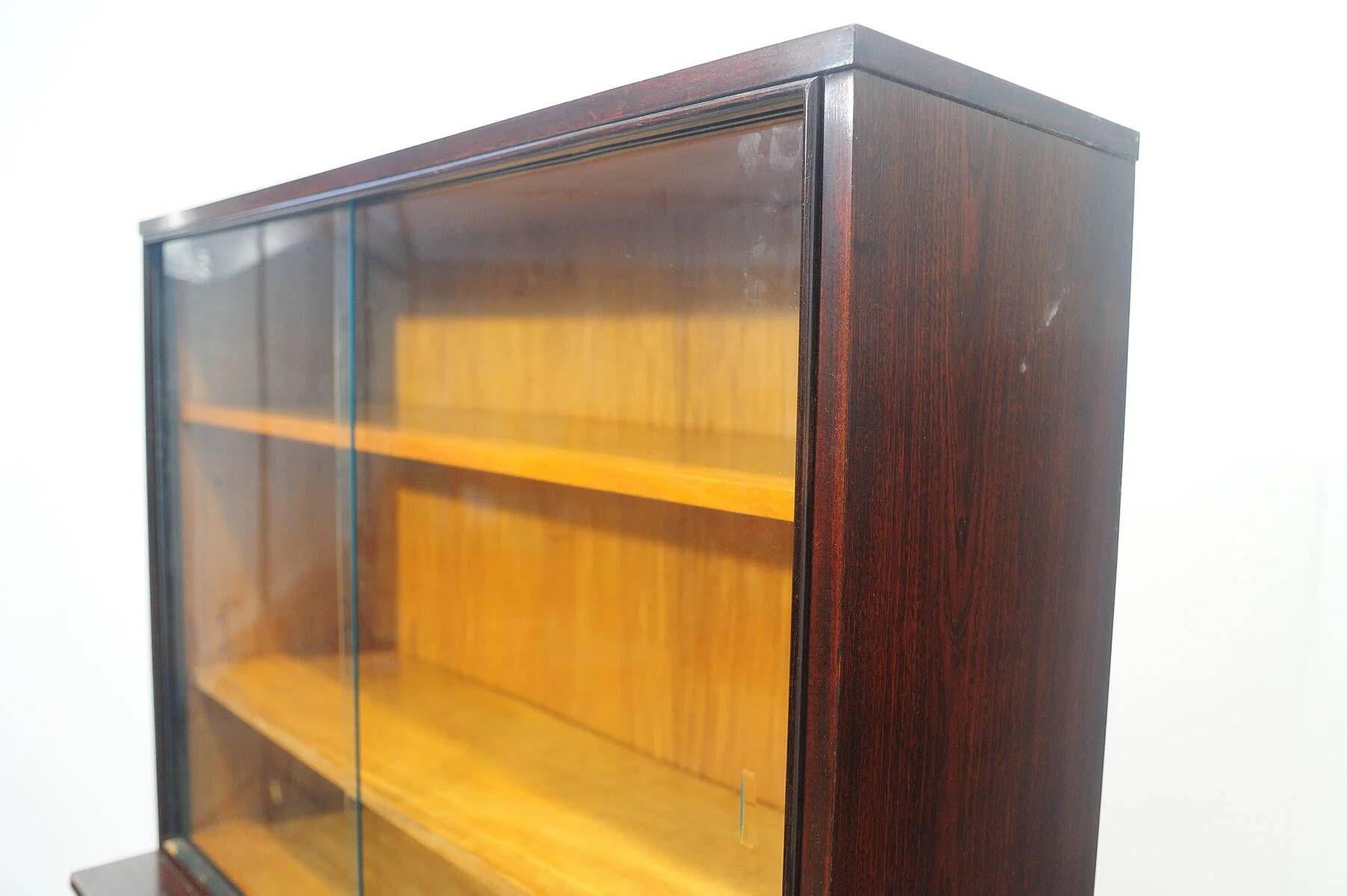 Mid-century modern bookcase by Setona, 1950s Czechoslovakia