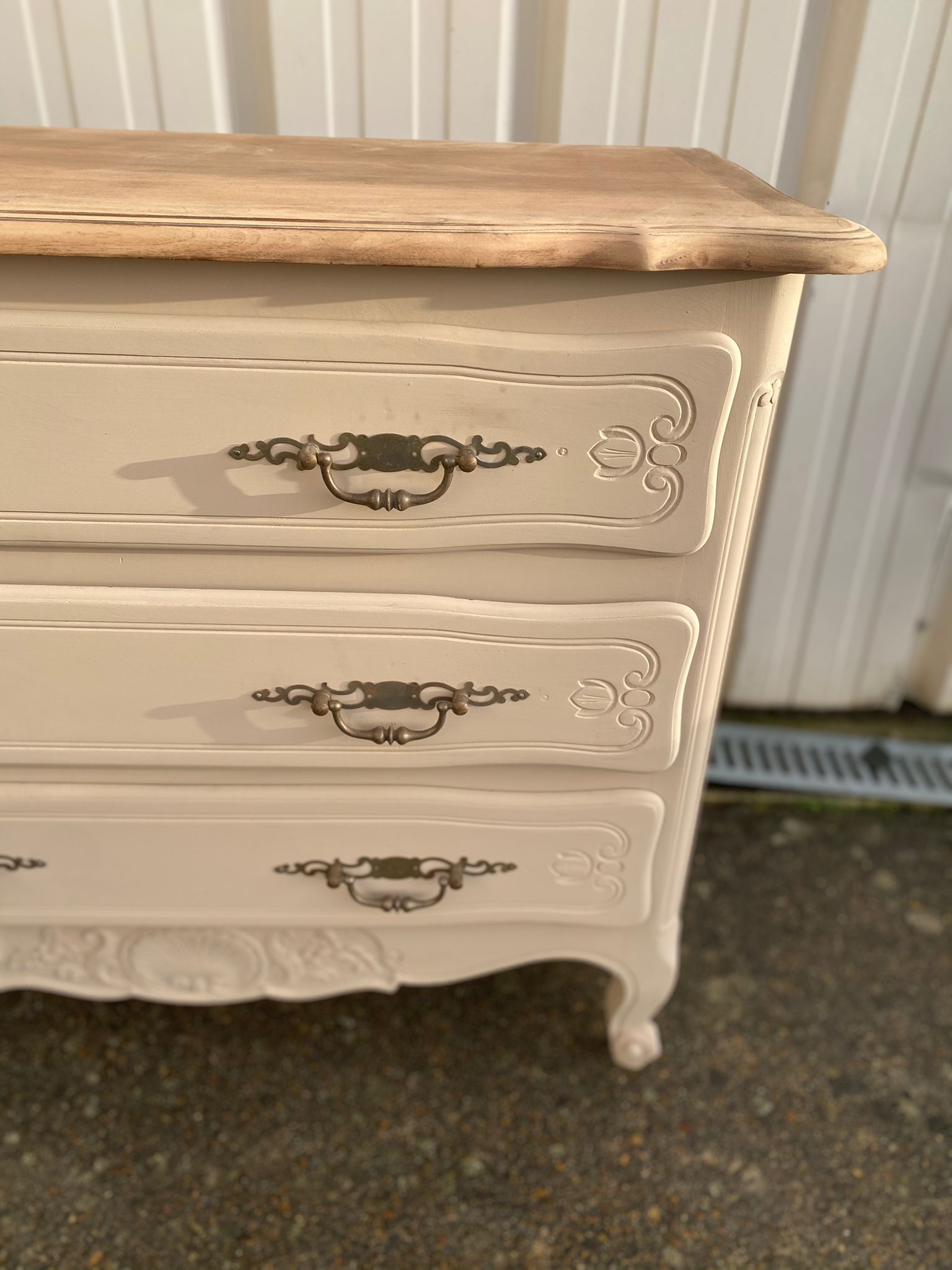 Dresser style Louis XV old painted