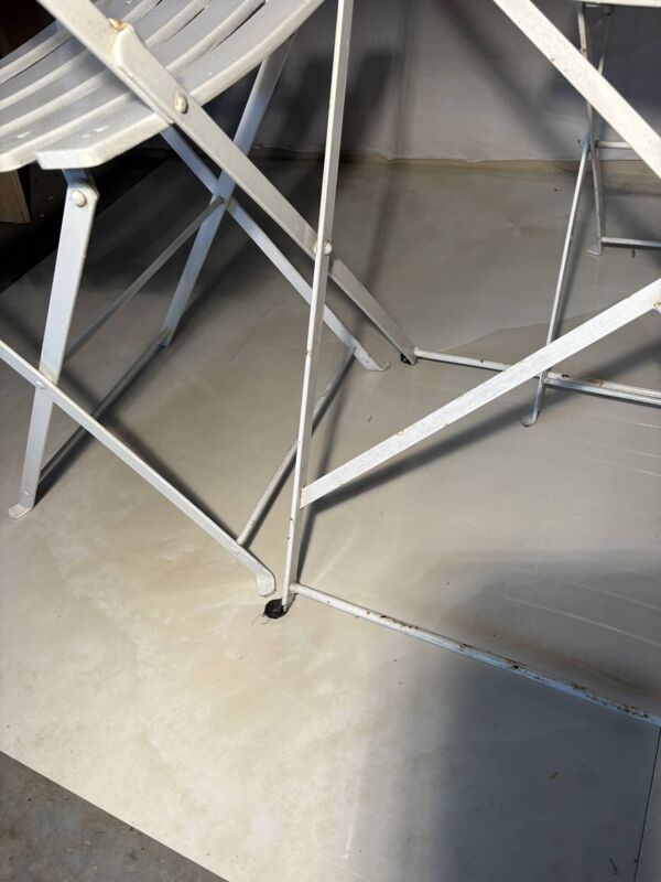 Salon de jardin pliant style bistrot – table et 3 chaises