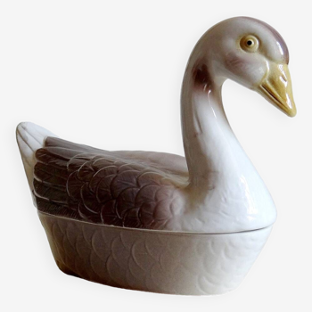 Caugant earthenware gray goose terrine