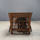 Large antique drapery fabric table