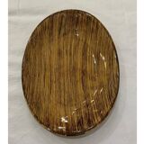Assiette faux bois
