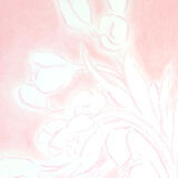 Flowers "Pink Tulips" - Original drawing