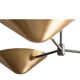 1950s Mid Century Brass Simms 3-Light Sputnik Chandelier – Curved Arm Linea