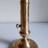 Golden brass candle holder