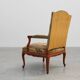 Carved Walnut Armchair with Cabriole Legs and Tapestry Upholstery, France
