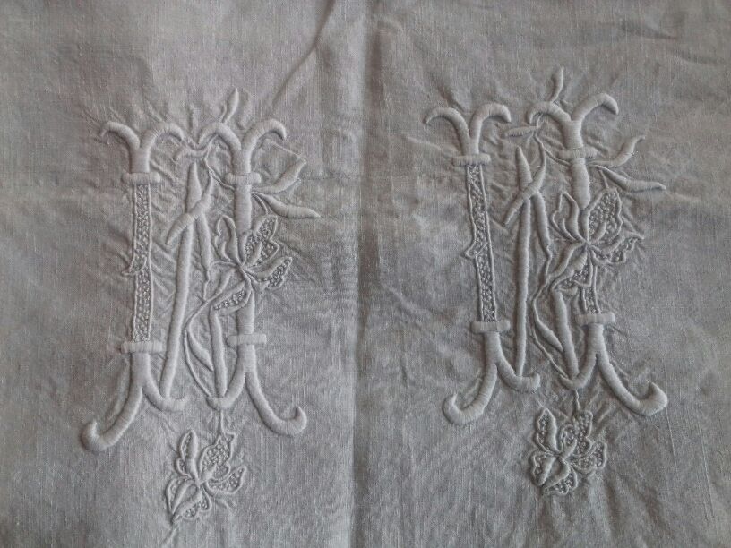 Mm Monogram Heavy Canvas Sheet In Strong Relief Selency
