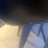 4 tabourets de bar Morph bois laqué noir