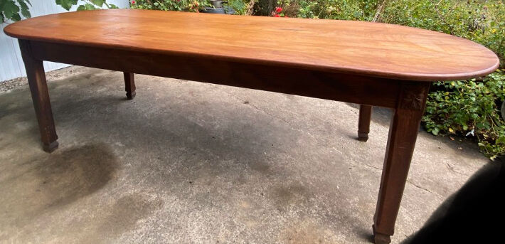 Carved antique oak farmhouse table