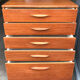 Tall teak chest of drawers from the 1960s
