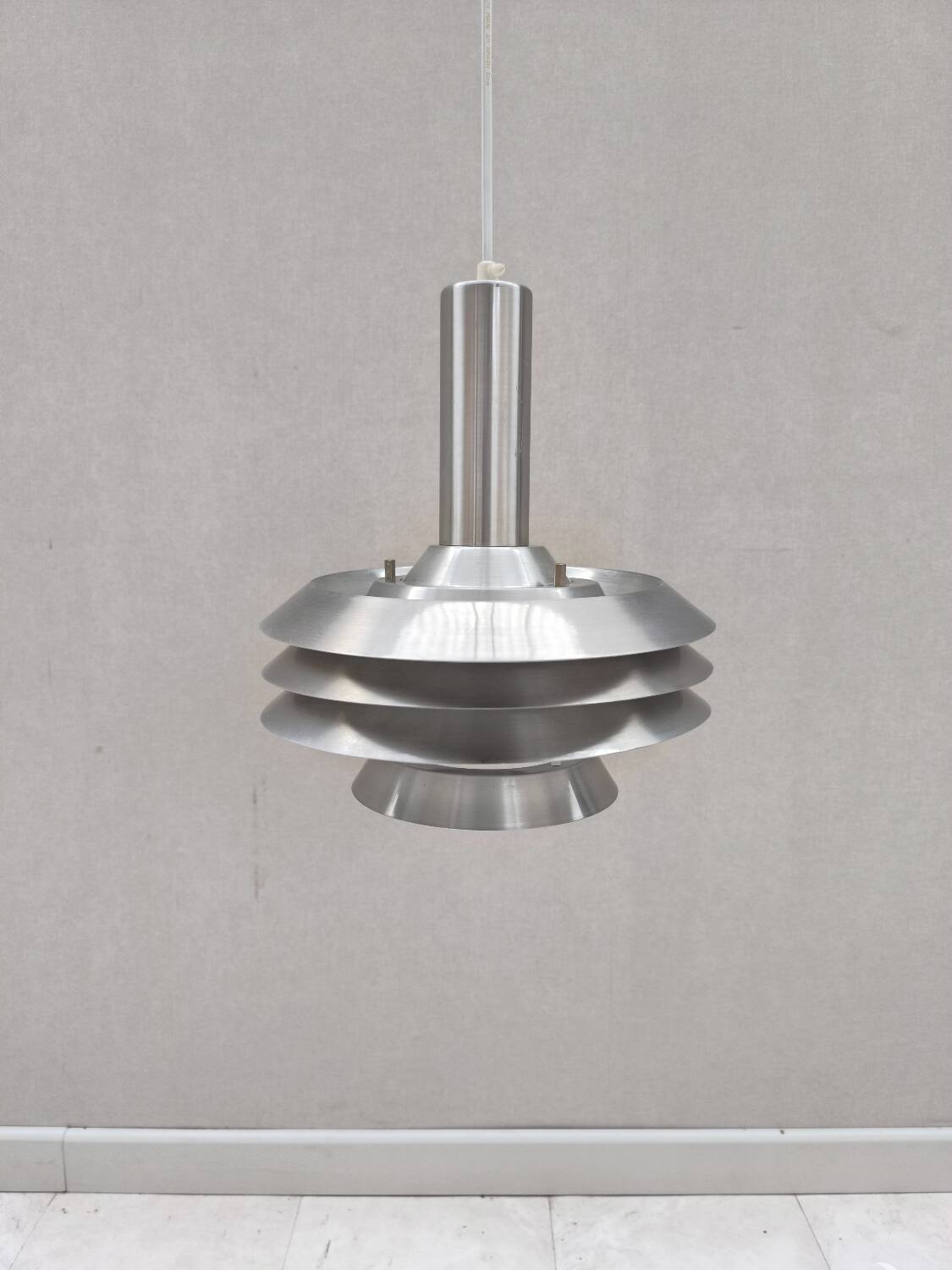Suspension Aluminium par Lyskaer Belysning 1960s