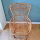 Fauteuil en rotin par Tito Agnoli