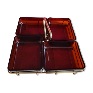 serviteur apéro 4 coupelles