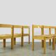 Chaises de salle à manger vintage en chêne et osier dutch design, gerard geytenbeek, années 1960