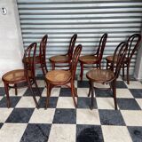 Set of 7 Thonet bistro chairs