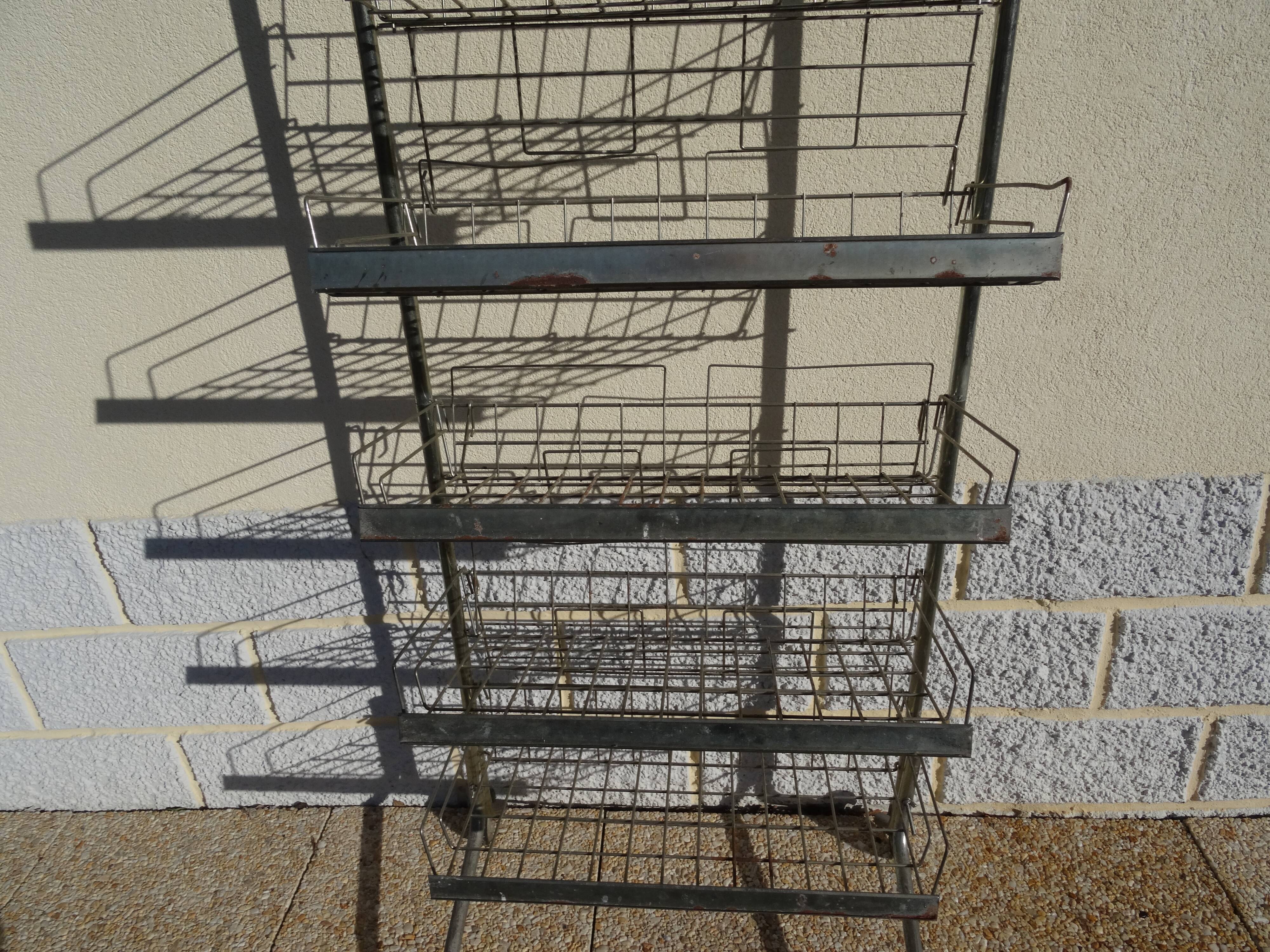 Metal advertising display