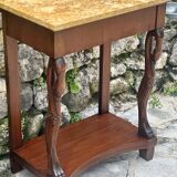 Pair of Empire style mahogany consoles, 20th century