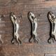 Set of 6 silver-plated horse knife rests L8 H2