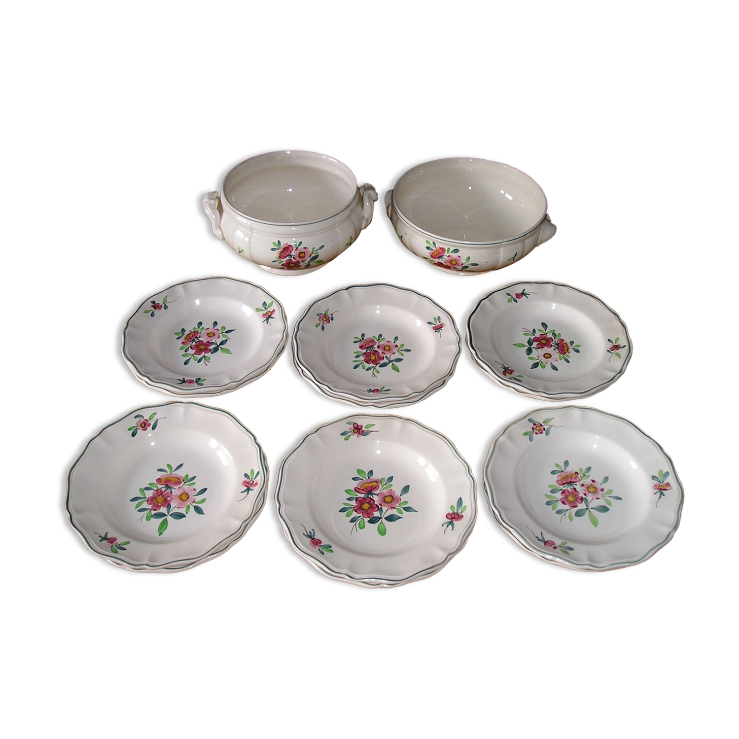 Table service 6 people Sarreguemines model "amazonas" 14 pieces