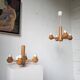 Paire de suspensions Ikea en pin 1980