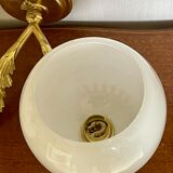 Brass and opaline wall lamp 60s
