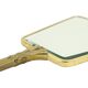 French art deco hand mirror makeup mirror brass facet 31cm
