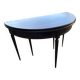 Half-moon table in mahogany, Louis XVI style.