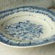 Plat en faience modele ondule de delft blauw hollande