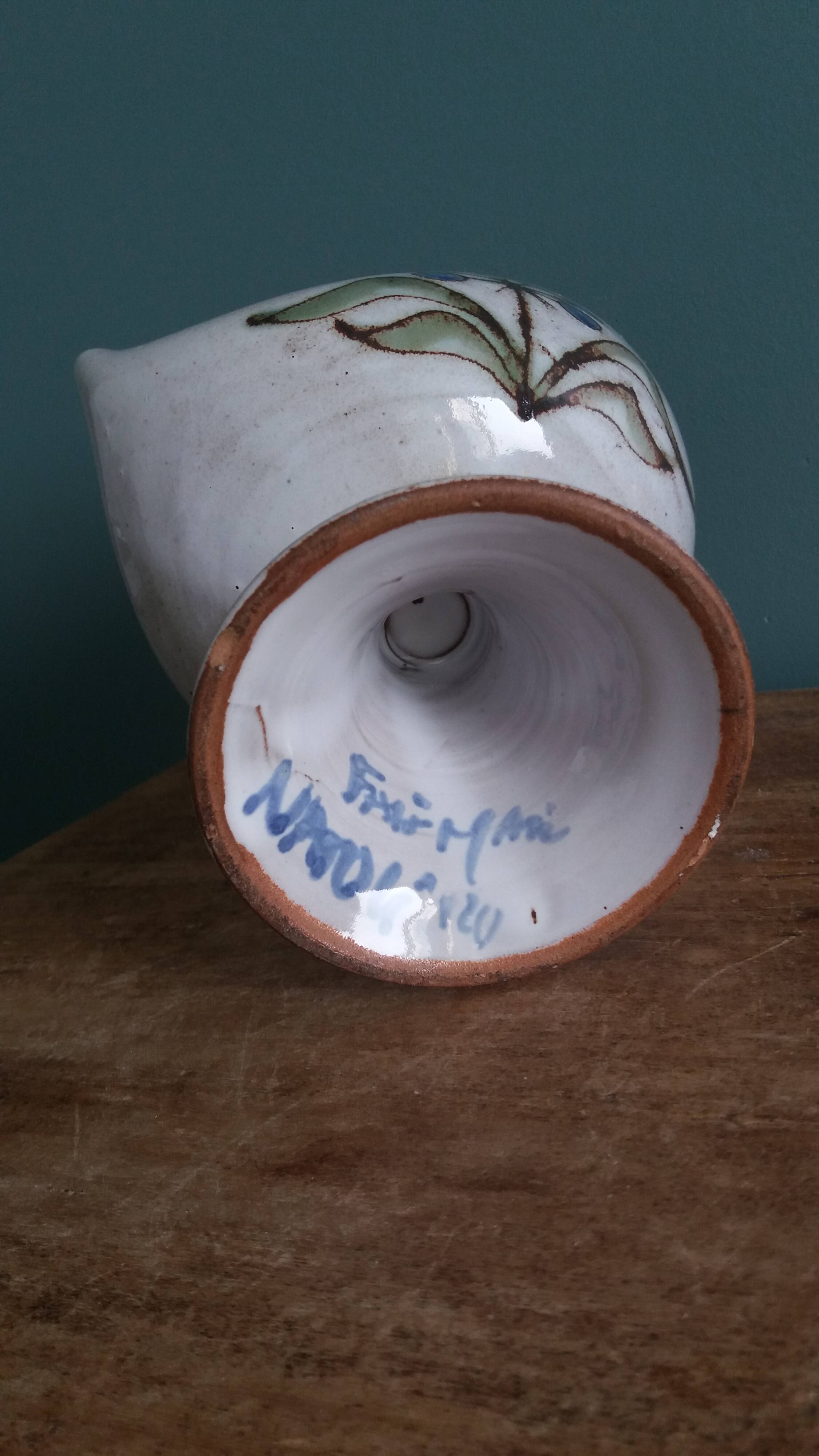 Candle holder signed Natoli from Vallauris