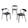 Pascal Mourgue, set of 3 Artelano chairs, 1980