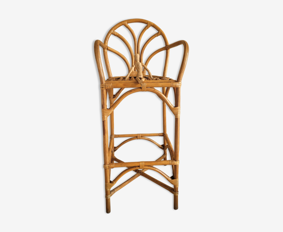 Tabouret haut bar rotin